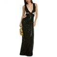 thumbnail image 1 of Retrofête womens  Chrissy Maxi Dress, l, Black, 1 of 3