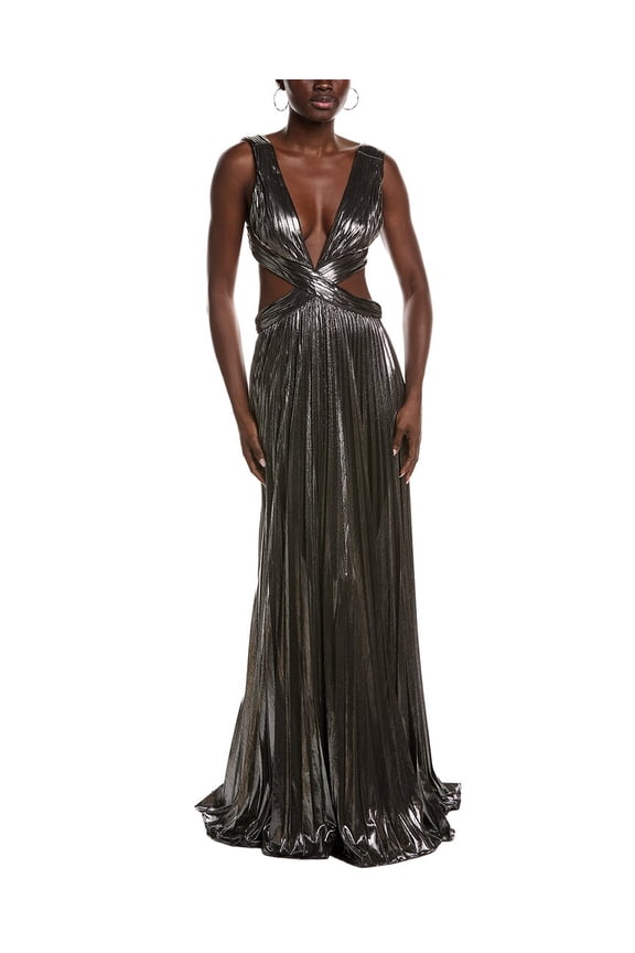 Retrofête womens  Dracey Maxi Dress, XL, Gray