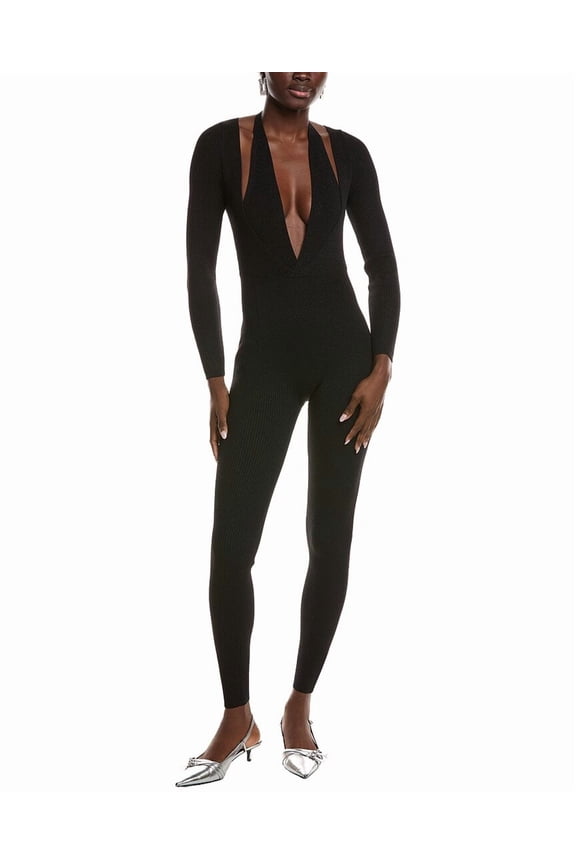 Retrofête womens  Knit Jumpsuit, l, Black