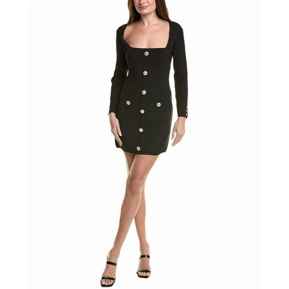 Retrofête womens Thea Knit Midi Dress, XL, Black