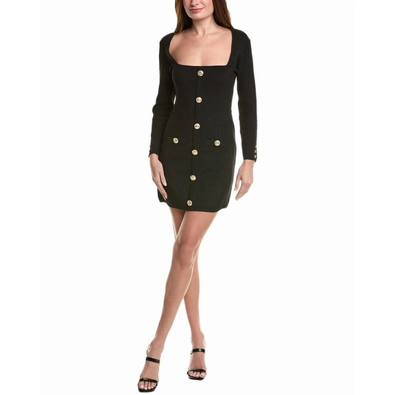 Retrofête womens  Thea Knit Midi Dress, l, Black