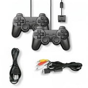 Retrofam Playstation 2 Compatible Replacement Kit + Two Compatible PS2 Controller