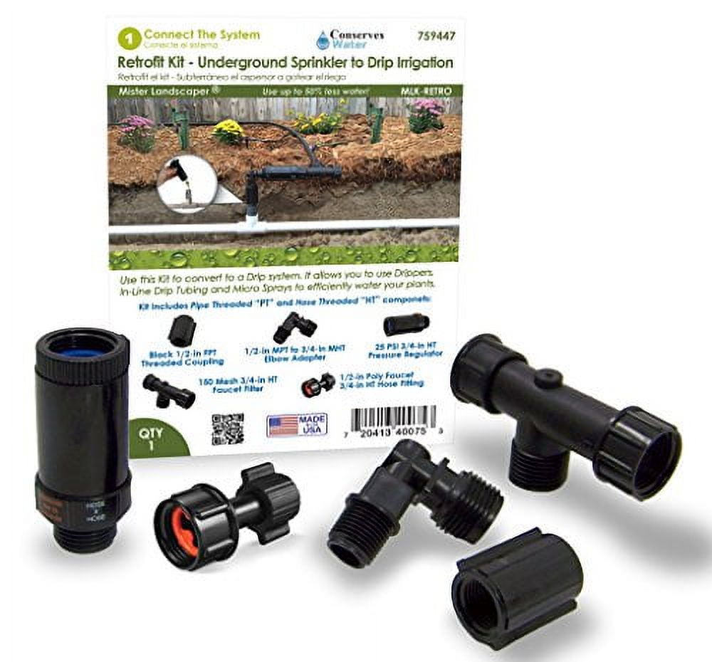 Retrofit Kit Underground Sprinkler To Drip Irrigation