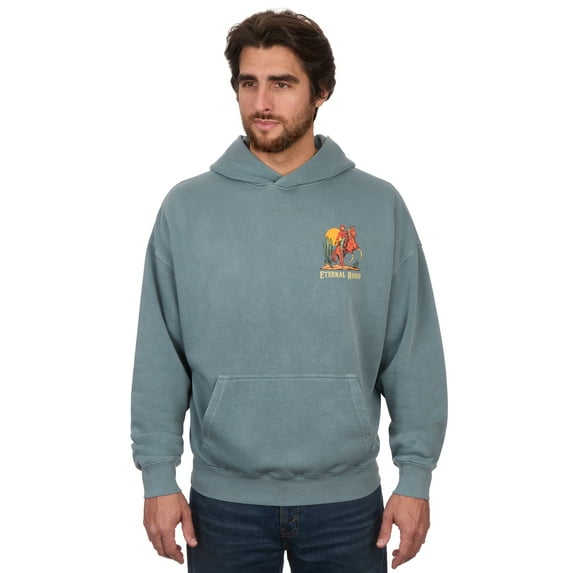 Retrofit Men's Long Sleeve Graphic Pullover Hoodie, Size S-3XL