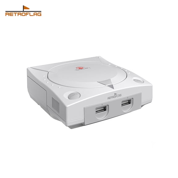 Retroflag Dream Case for Raspberry Pi 5 (RPi5) - Dreamcast-Style Retro Enclosure with Cooling Fan, Safe Shutdown & SD Card Storage Bin