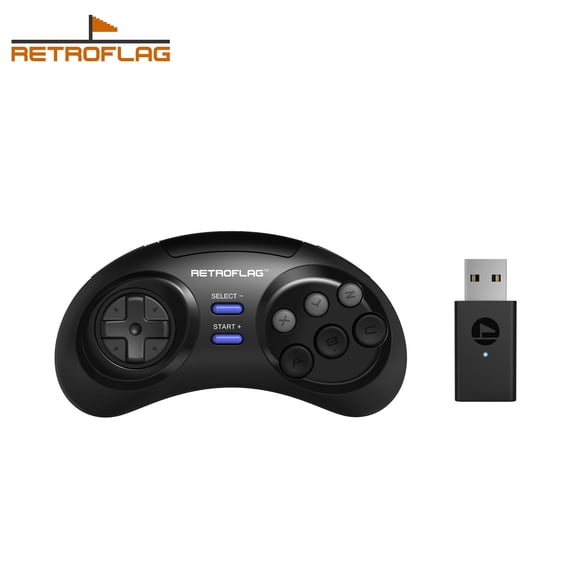 Retroflag MD 2.4G Wireless Controller - Compatible with Switch/PC/MDmini/NS, Retro-Style Gamepad for Classic & Modern Gaming