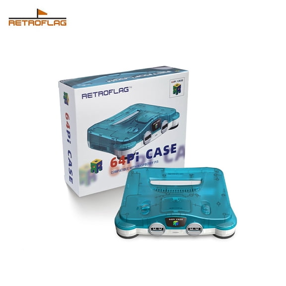 Retroflag N64PI Case for Raspberry Pi 5 (RPi5) - N64-Style Retro Enclosure with MicroSD Storage, Cooling Fan, Safe Shutdown & Easy Port Access