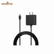 Retroflag USB-C Power Supply for Raspberry Pi 4 - 5.1V 3A Stable Power Adapter, Overvoltage Protection, Compact Design for Retro Gaming Builds & DIY Projects