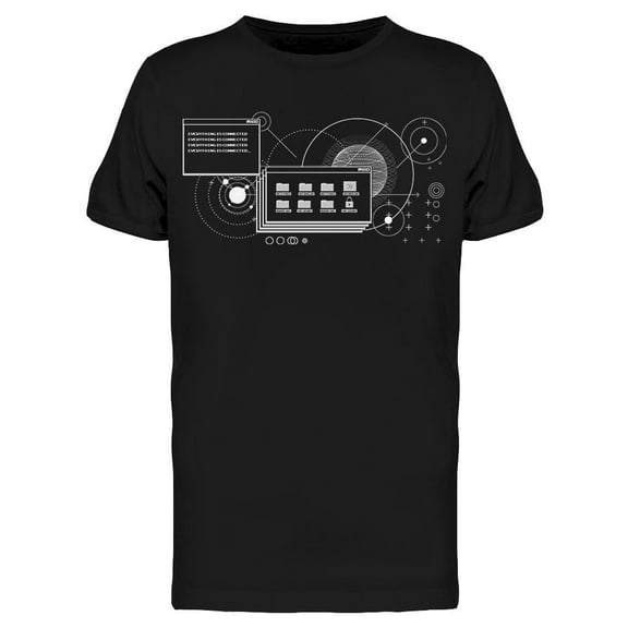 Retrofuturistic O S T-Shirt Men -Image by Shutterstock, Male x-Large
