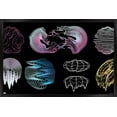 thumbnail image 1 of Retrofuturistic Shapes Wall Poster, 14.725" x 22.375" Framed, 1 of 5