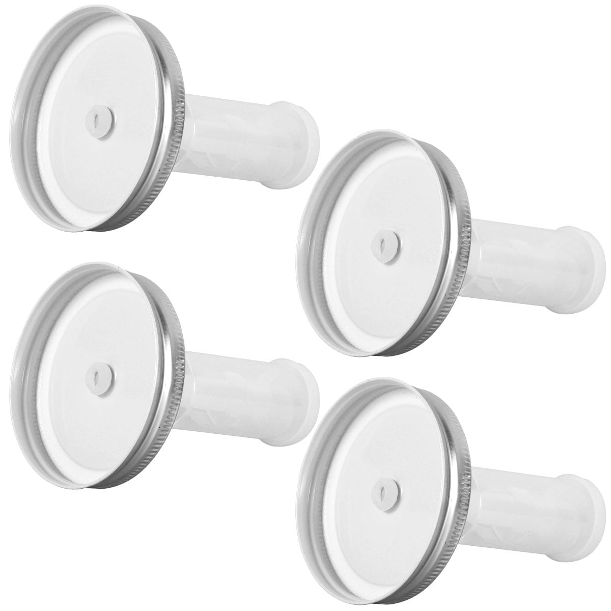 Retrok 4pcs Jar Fermenting Lids Kit Plastic Jar Fermenter Caps Airtight