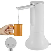 Retrok 5 Gallon Water Dispenser Foldable Desktop Water Dispenser Pump with Detachable Base Smart Automatic Water Bottle Pump Rechargeable Portable Drinking Water Pump for Home Office (White)