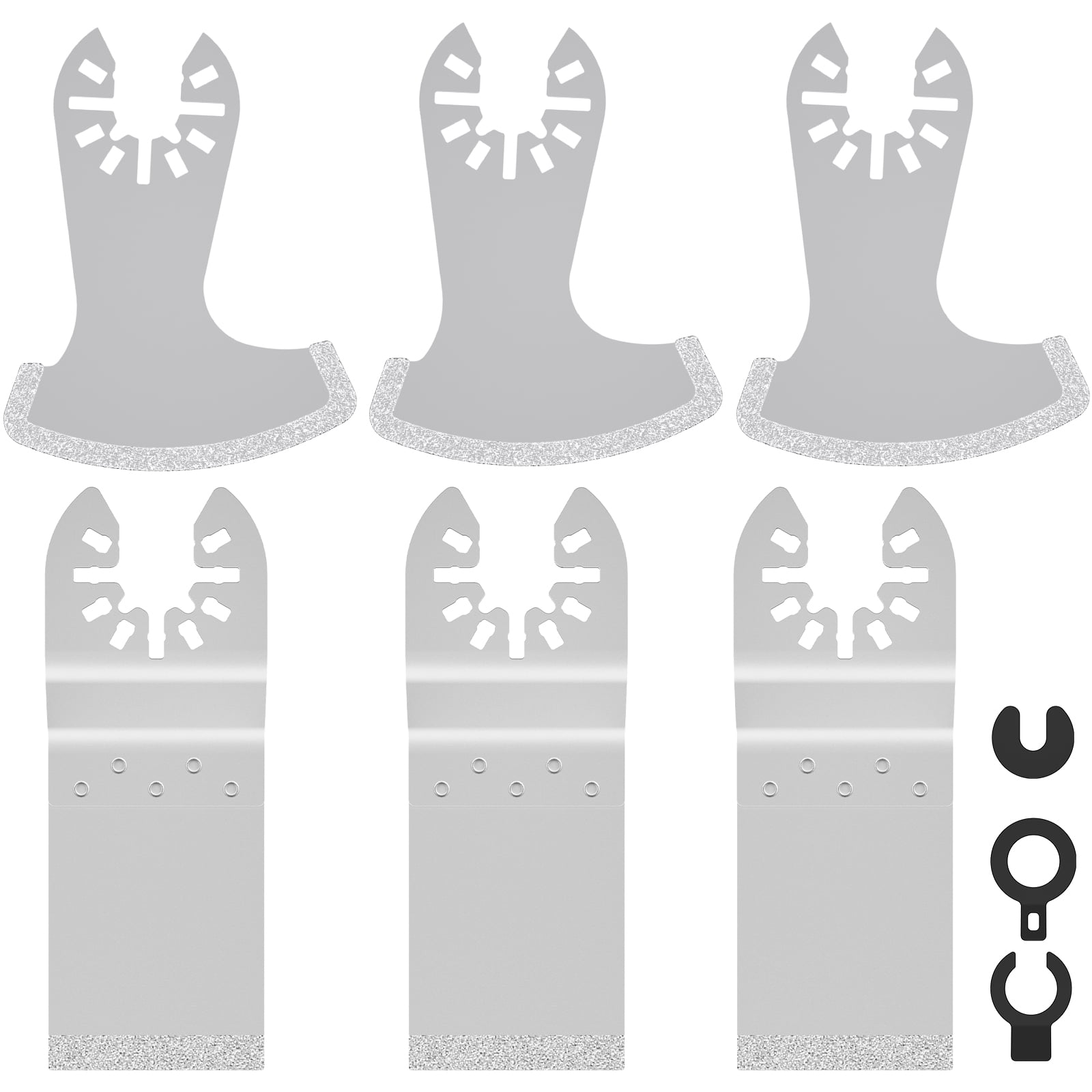 Retrok 6pcs Diamond Oscillating Tool Blade Set Multifunctional Diamond
