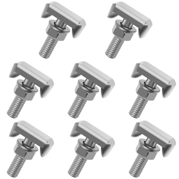 Retrok 8pcs Battery Terminal Bolt Kit Replacement Battery Terminal T Bolt Battery Terminal Nuts Car Battery Cable Extender T Bolt Compatible with 64740 19116852 VW 6x0 915 138 61128373946