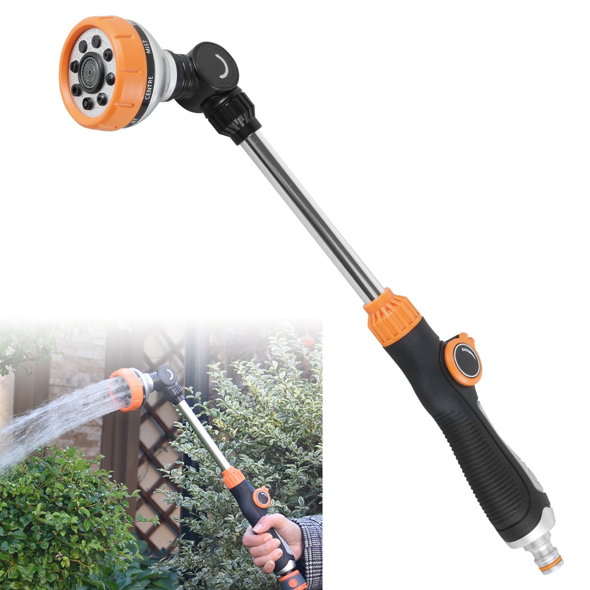 Retrok Garden Hose Wand 18 inches, Watering Sprayer Wand with 8