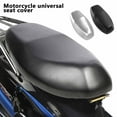 thumbnail image 1 of Retrok Motorcycle Seat Cover Universal Motorbike Seat Protector Cushion Elastic PU Leather Motorbike Seat Full Cover Waterproof Sunscreen Cover for Most Motorcycles, 1 of 11