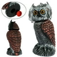 thumbnail image 1 of Ihvewuo Plastic Fake Owl Decoy Scarecrow to Scare Birds Lifelike Simulation Owl Bird Deterrent with 360°Swivel Head Realistic Owl Statue for Garden Indoor Outdoor, 1 of 12