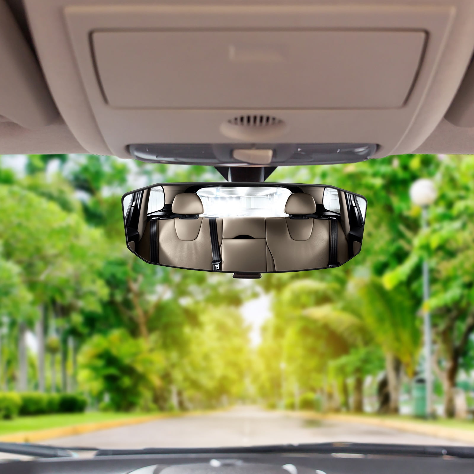 Retrok Rear View Mirror Clear Interior Rearview Mirror Adjustable Auto