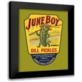 thumbnail image 1 of Retrolabel 12x14 Black Modern Framed Museum Art Print Titled - June Boy Dill Pickles, 1 of 5
