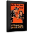 thumbnail image 1 of Retrolabel 14x24 Black Modern Framed Museum Art Print Titled - At His Back Home Party, 1 of 5