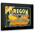 thumbnail image 1 of Retrolabel 18x15 Black Modern Framed Museum Art Print Titled - Pure Pear and Gooseberry Jam, 1 of 5