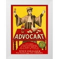 thumbnail image 1 of Retrolabel 19x24 White Modern Wood Framed Museum Art Print Titled - Advocat, 1 of 4