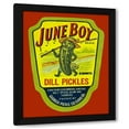thumbnail image 1 of Retrolabel 20x24 Black Modern Wood Framed Wall Art Titled - June Boy Dill Pickles, 1 of 6