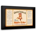 thumbnail image 1 of Retrolabel 24x17 Black Modern Framed Museum Art Print Titled - Queen Isabella Pure Apple Cider, 1 of 5