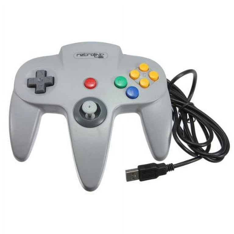 Retrolink N64 Style Classic Controller For PC & MAC USB Gray Color