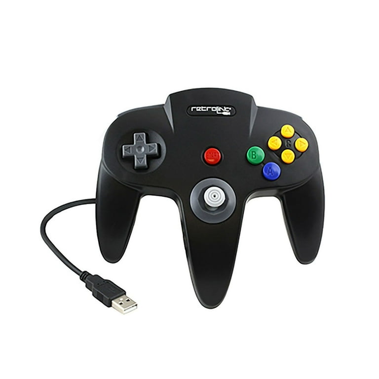Retrolink Nintendo 64 Style USB Controller for PC Black B00MYBLBMY