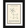thumbnail image 1 of Retromagic 11x14 Black Ornate Wood Framed with Double Matting Museum Art Print Titled - A Good Match Trick, 1 of 4