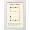 thumbnail image 1 of Retromagic 13x18 White Modern Wood Framed Museum Art Print Titled - The Match Problem, 1 of 4
