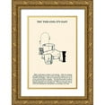thumbnail image 1 of Retromagic 23x32 Gold Ornate Wood Framed with Double Matting Museum Art Print Titled - Try This One: Its Easy, 1 of 4