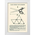 thumbnail image 1 of Retromagic 23x32 White Modern Wood Framed Museum Art Print Titled - Take String off Scissors, 1 of 4