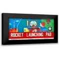 thumbnail image 1 of Retrorocket 14x9 Black Modern Framed Museum Art Print Titled - Rocket Launching Pad, 1 of 5