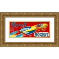 thumbnail image 1 of Retrorocket 32x15 Gold Ornate Wood Framed with Double Matting Museum Art Print Titled - Round Rocket, 1 of 4