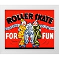 thumbnail image 1 of Retrorollers 14x12 White Modern Wood Framed Museum Art Print Titled - Roller Skate For Fun, 1 of 4