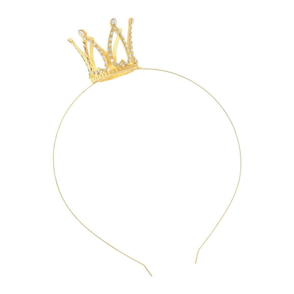 Retros Alloys Crowns with Sparkling Rhinestones Child Rhinestones Headpiece Suitable for Ages 3 to 10