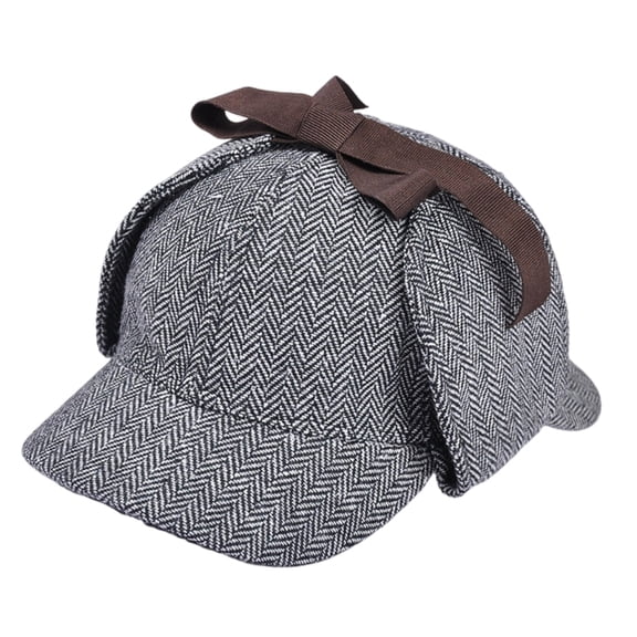 Retros Checkered Duckbills Hat Stylish Double Brims Hat Comfortable Baseball Hat for Outdoor Activity