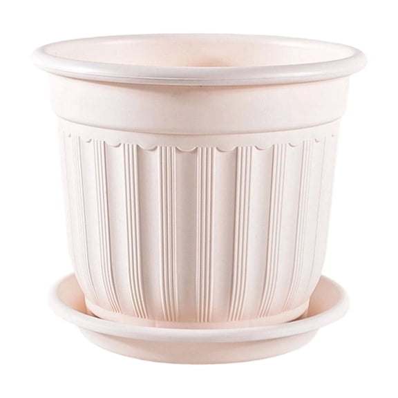 Retros-Style Faux-Ceramic Planter and Breathable Rhizome Controlling Pot for Green Plants and Home Decor Planter, Pink