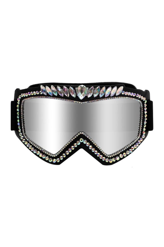 Retros Styles Goggles Rhinestones Embellished Sunglasses Music Festivals Goggles