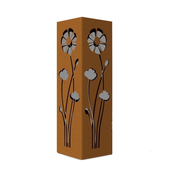 Retros Styles Metal Garden Stake Unique Openworks Pattern Patios Poles Ornament for Lawns and Landscape