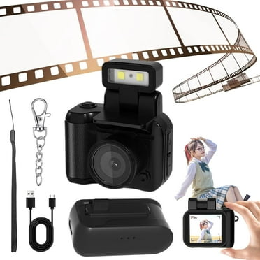 Retroscope - Retroscope Mini Camera, Tiny Nostalgic Camera, Compact 1080p Hd Retro Mini Camer, Retrosnap Mini Camera, Mini Vintage Camera Keychain, Retro Snap Camera Mini (No Card,Black)