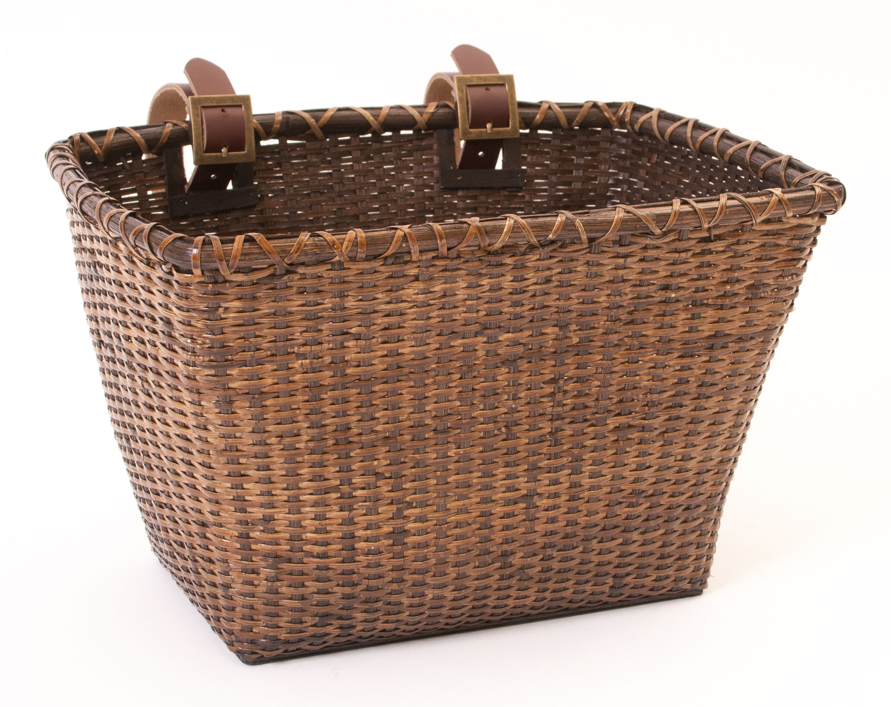 Retrospec Bicycles Cane Woven Rectangular Toto Basket with