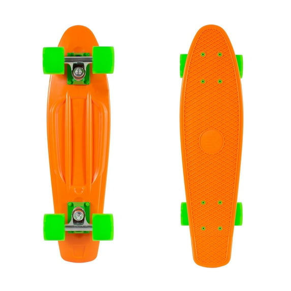 Retrospec Quip Skateboard 22.5" Classic Plastic Mini Cruiser Complete Skate Board w/ Abec 7 bearings