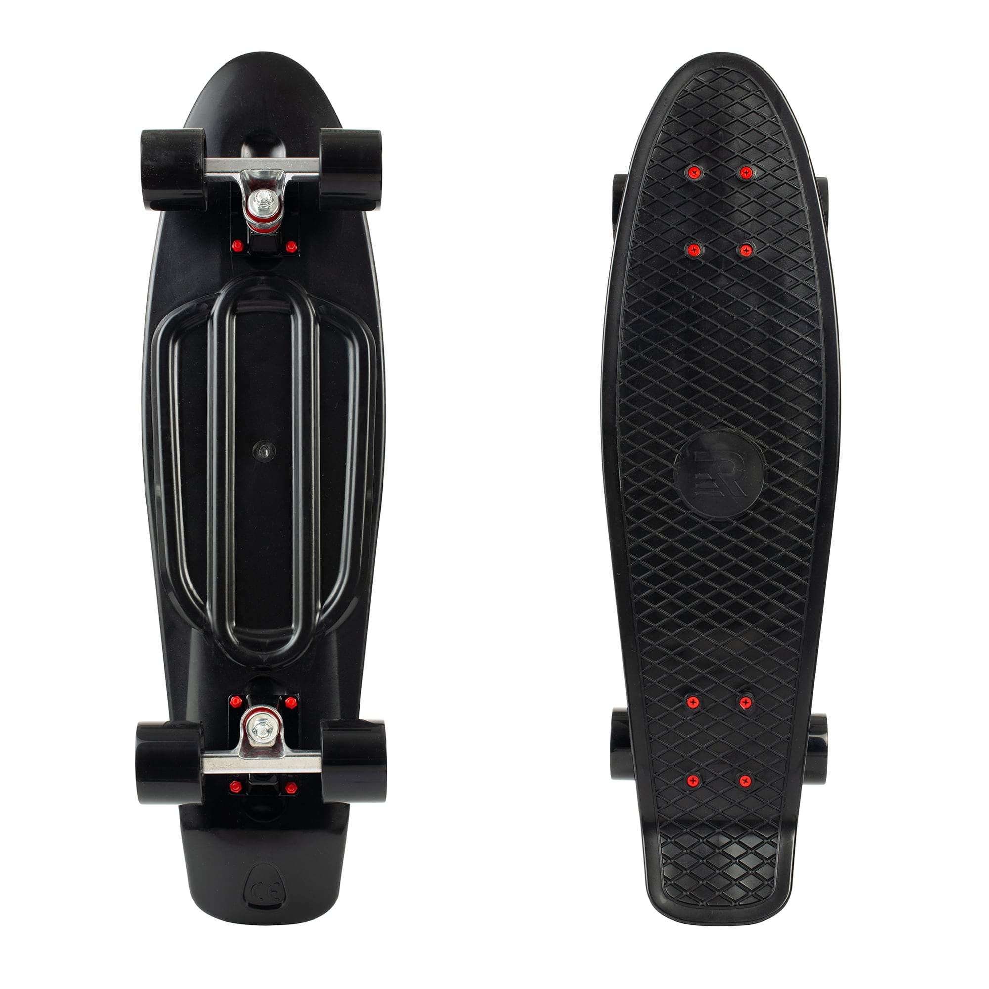 Retrospec Quip Skateboard 27" Classic Plastic Cruiser Complete Skateboard w/ Abec 7 bearings