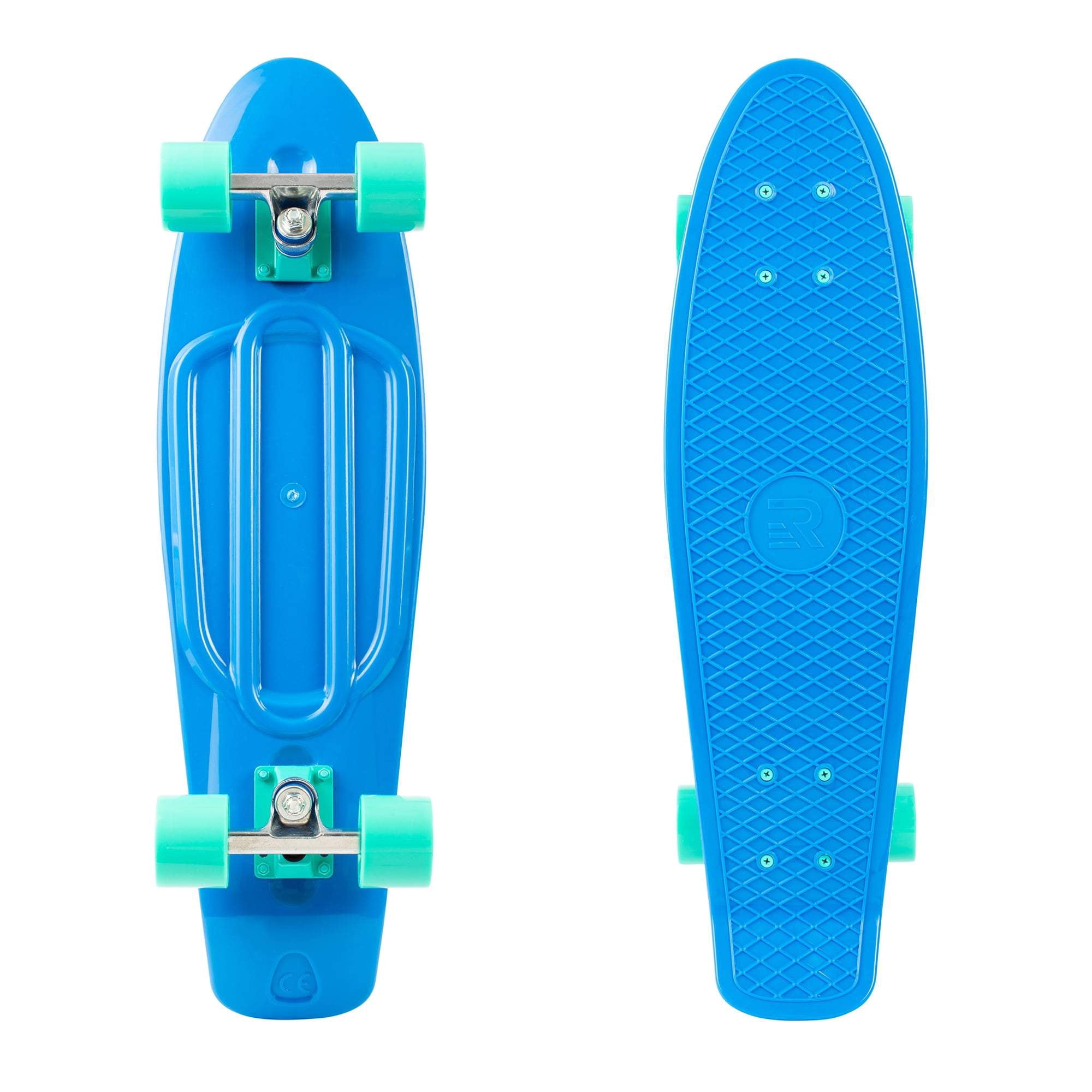 Retrospec Quip Skateboard 27" Classic Plastic Cruiser Complete Skateboard w/ Abec 7 bearings