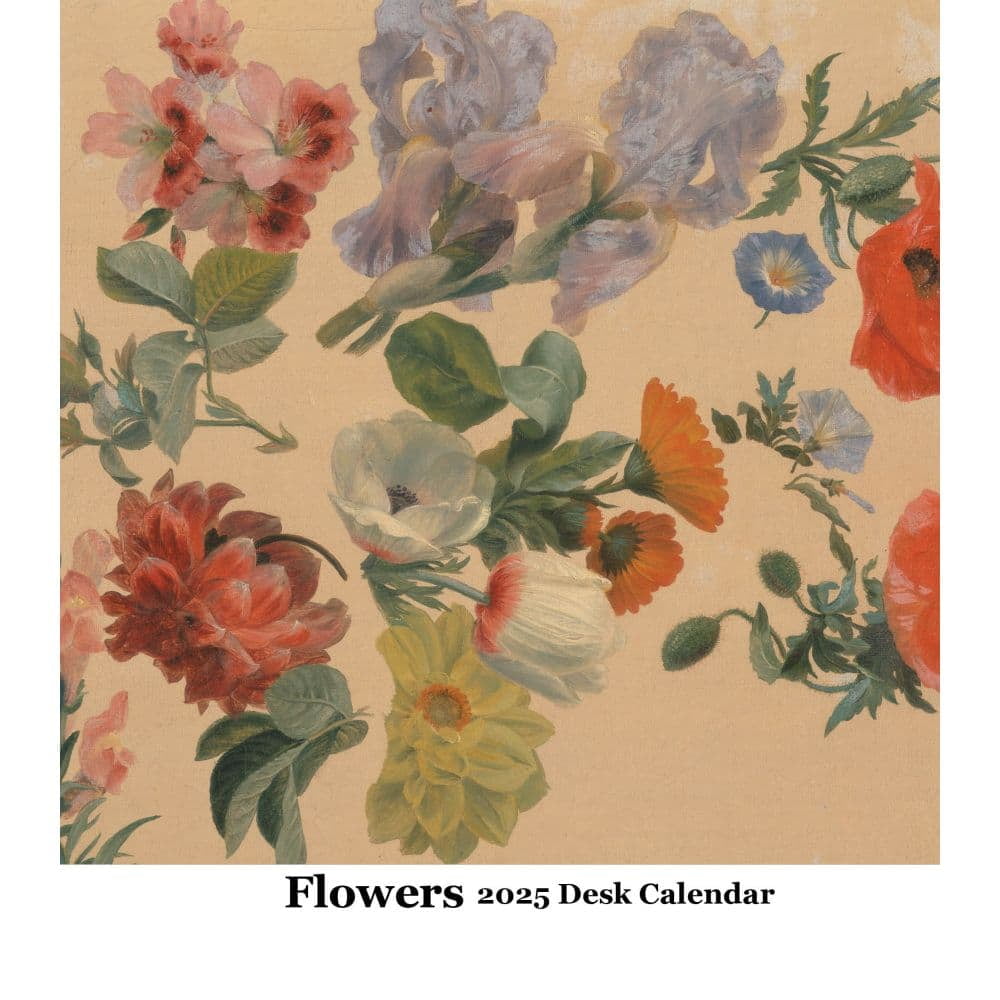 Retrospect Group, Flowers 2025 Easel Desk Calendar