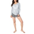 thumbnail image 1 of Retrospective Co. Women's T-Shirt and Shorts Pajama Set, 1 of 3