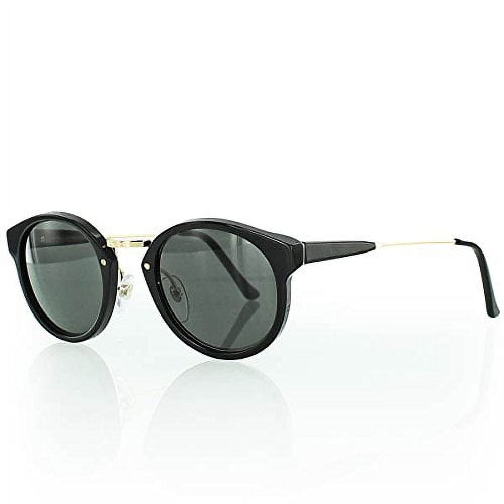 Retrosuperfuture Mens Panama Black & Gold Sunglasses - Hand Made